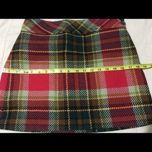 J Crew Tartan Plaid Skirt Size 2